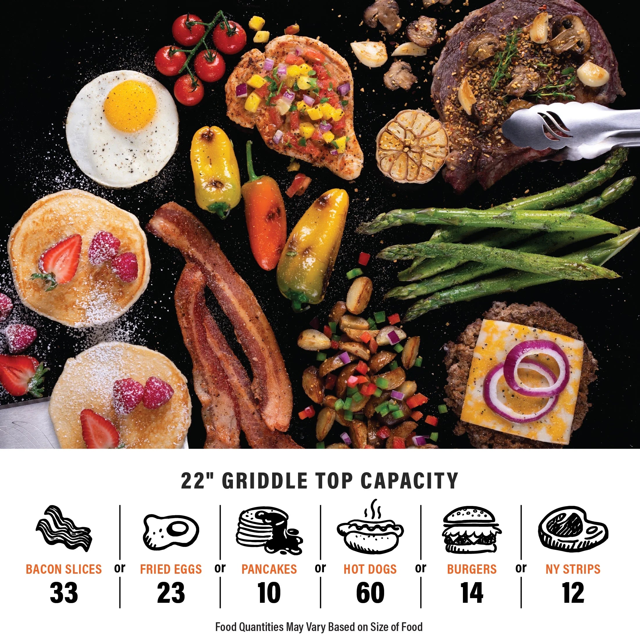 Blackstone Adventure Ready 2-Burner 22 Propane Omnivore Griddle with Flex-fold Legs