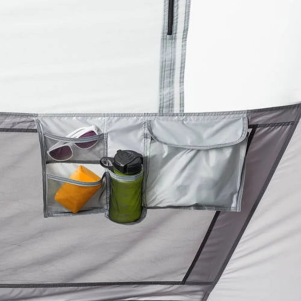 Ozark Trail 20' x 10' Instant Cabin Tent in Gray and Teal, Sleeps 12