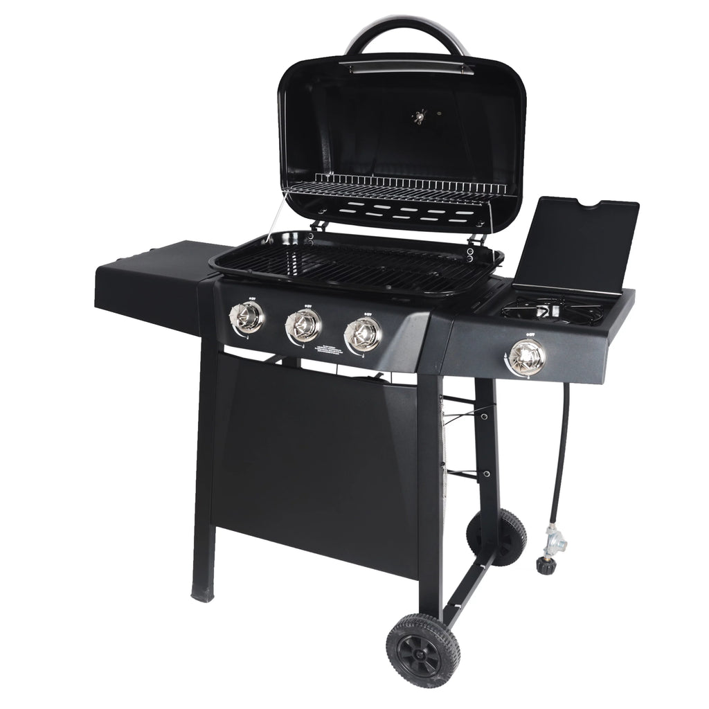 RevoAce 4 Burner Propane Gas Grill Including a Side Burner, Red Sedona, GBC1729WRS