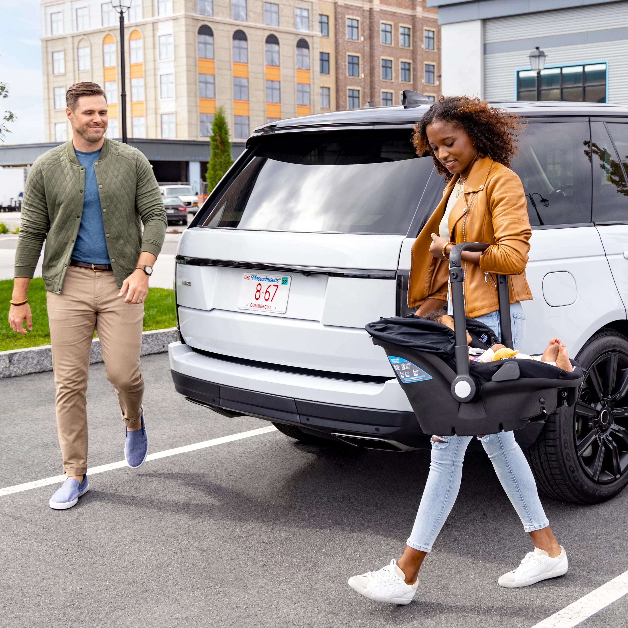 Shyft DualRide with Carryall Storage Infant Car Seat and Stroller Combo (Boone Gray)