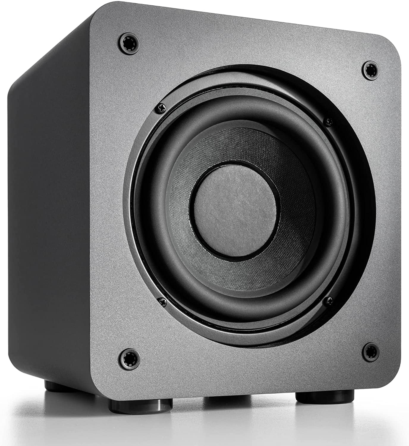 Audioengine S6 210 Watt 6" Compact Powered Subwoofer - Gray - New