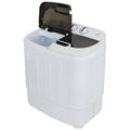 Compact Portable Washer & Dryer with Mini Washing Machine and Spin Dryer, White