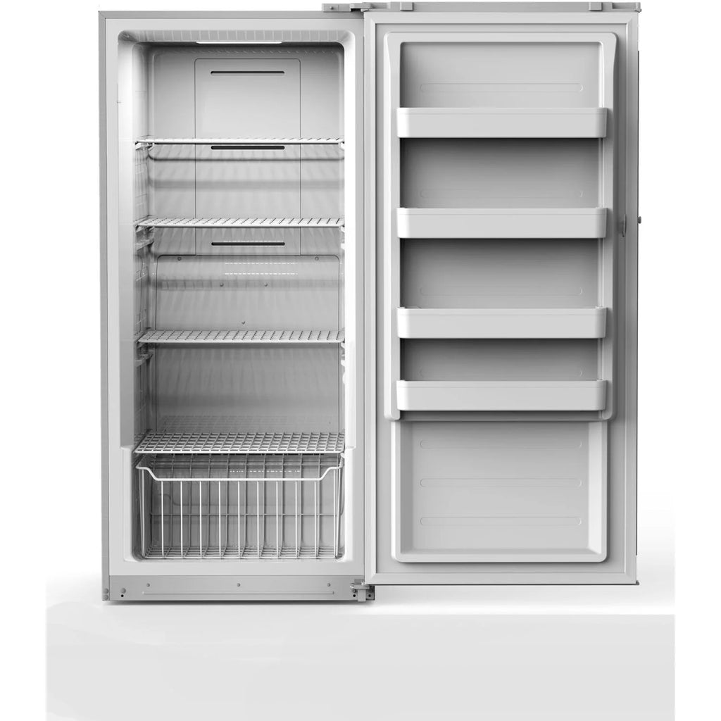 Midea 13.8-Cu. Ft. Upright Convertible Freezer in Stainless Steel