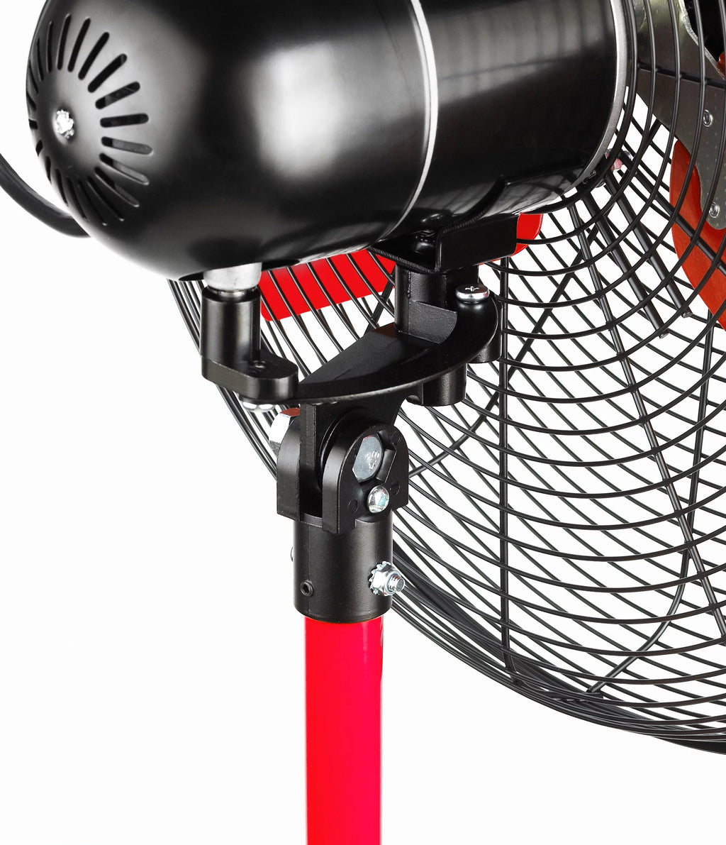 Hyper Tough New 30 inch Commercial & Industrial High Velocity Red and Black Stand Fan