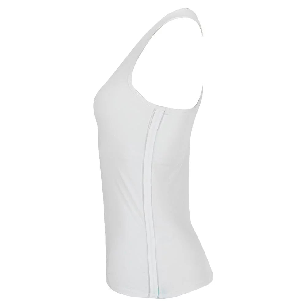 Lucky In Love Women's V-Neck Tennis Tank with Bra