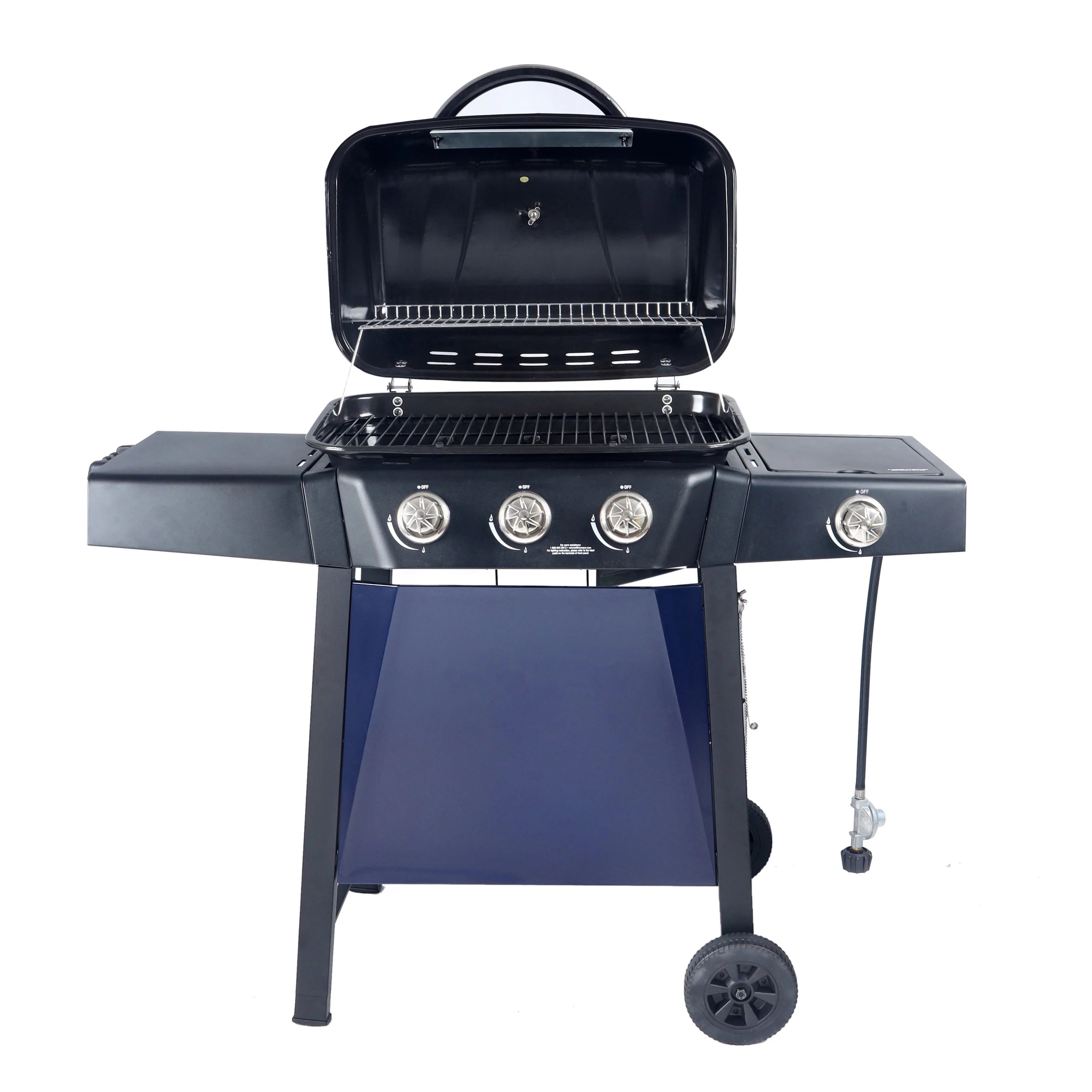 RevoAce 4 Burner Propane Gas Grill Including a Side Burner, Red Sedona, GBC1729WRS