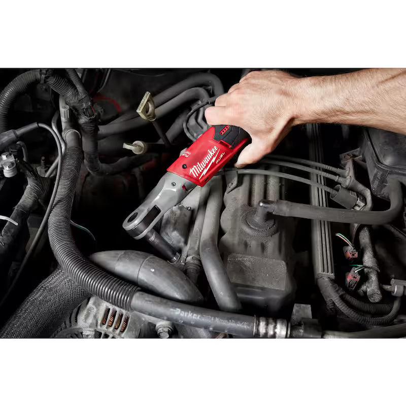 M12 FUEL 12V Lithium-Ion Brushless Cordless 3/8 in. and 1/2 in. Ratchet with Two 3.0 Ah Batteries