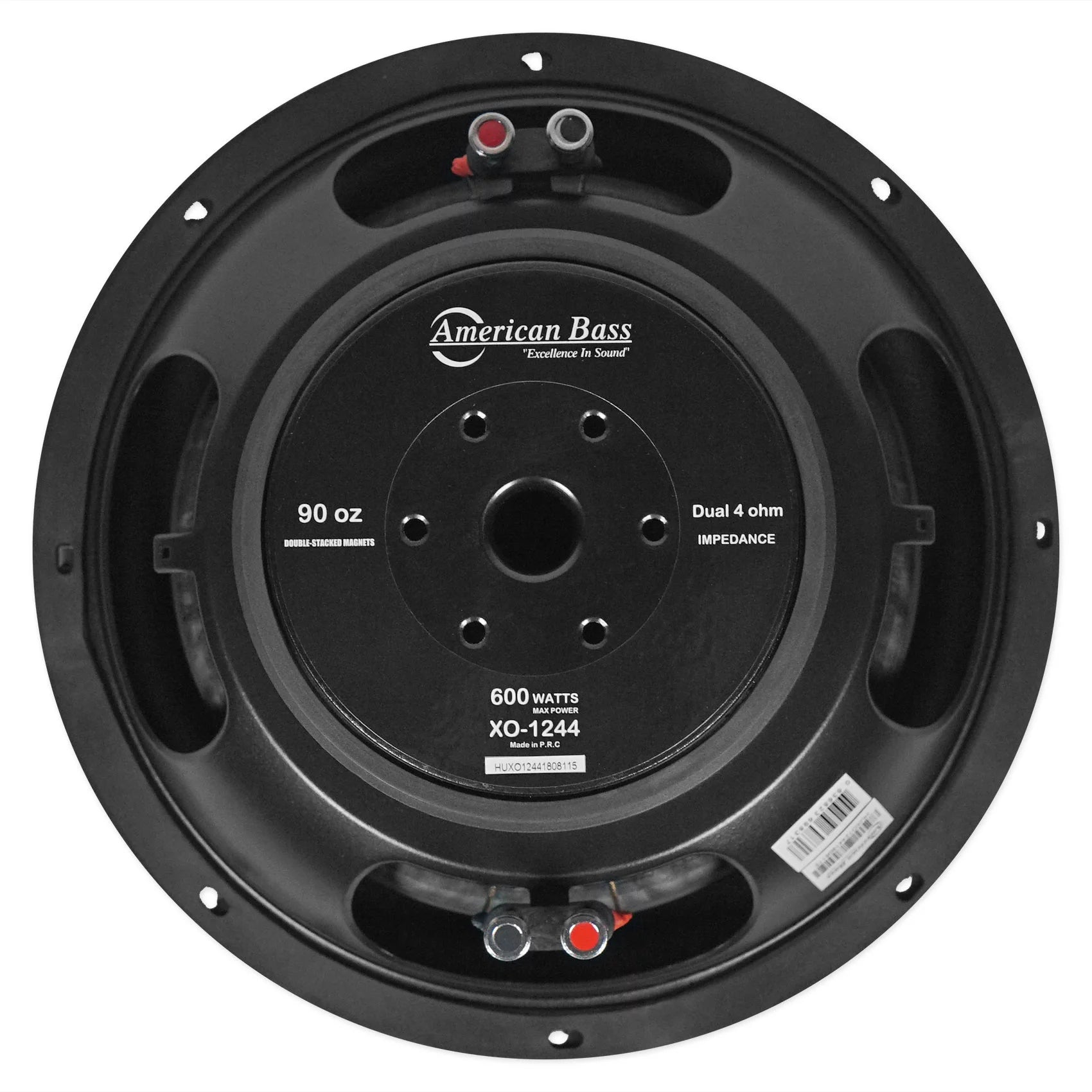 American Bass XO 1244 12" 600w Car Subwoofer 4-ohm Sub+Mono Amplifier+Amp Kit
