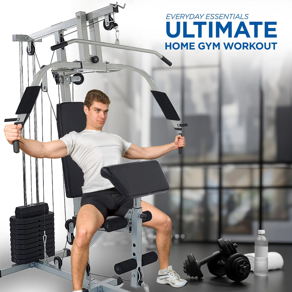 Everyday Essentials Home Gym Exercise Equipment Bench Strength Workout Station