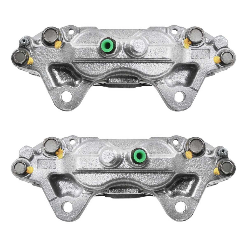 AutoShack Front Brake Calipers Ceramic Pads Drilled Slotted Rotors Black Kit Driver and Passenger Side Replacement for 2003-2009 Toyota 4Runner 2005-2021 Tacoma 2007-2014 FJ Cruiser 4WD RWD BCPKG0726