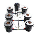 TOOL1SHOoo Greenhouse Accessories, Hydroponics Grow System Recirculating 5-Gallon 7 Pots Deep Water Culture DWC