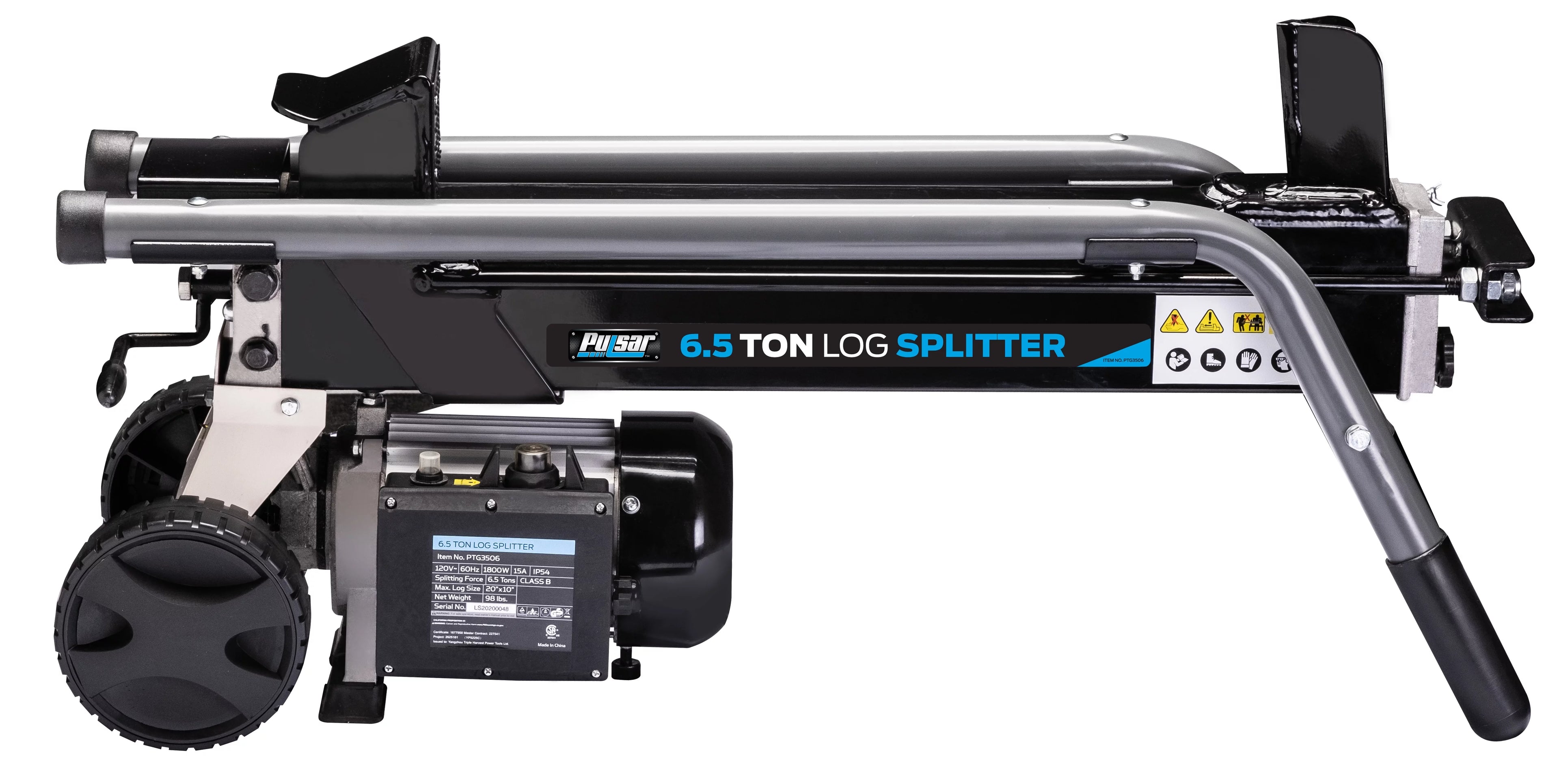Pulsar 6.5 Ton Electric Log Splitter