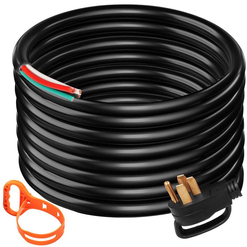 25 ft. 6/3 plus 8/1 Extension Cord Indoor/Outdoor Generator Power Cord STW 50 Amp NEMA 14-50P No-pin Type