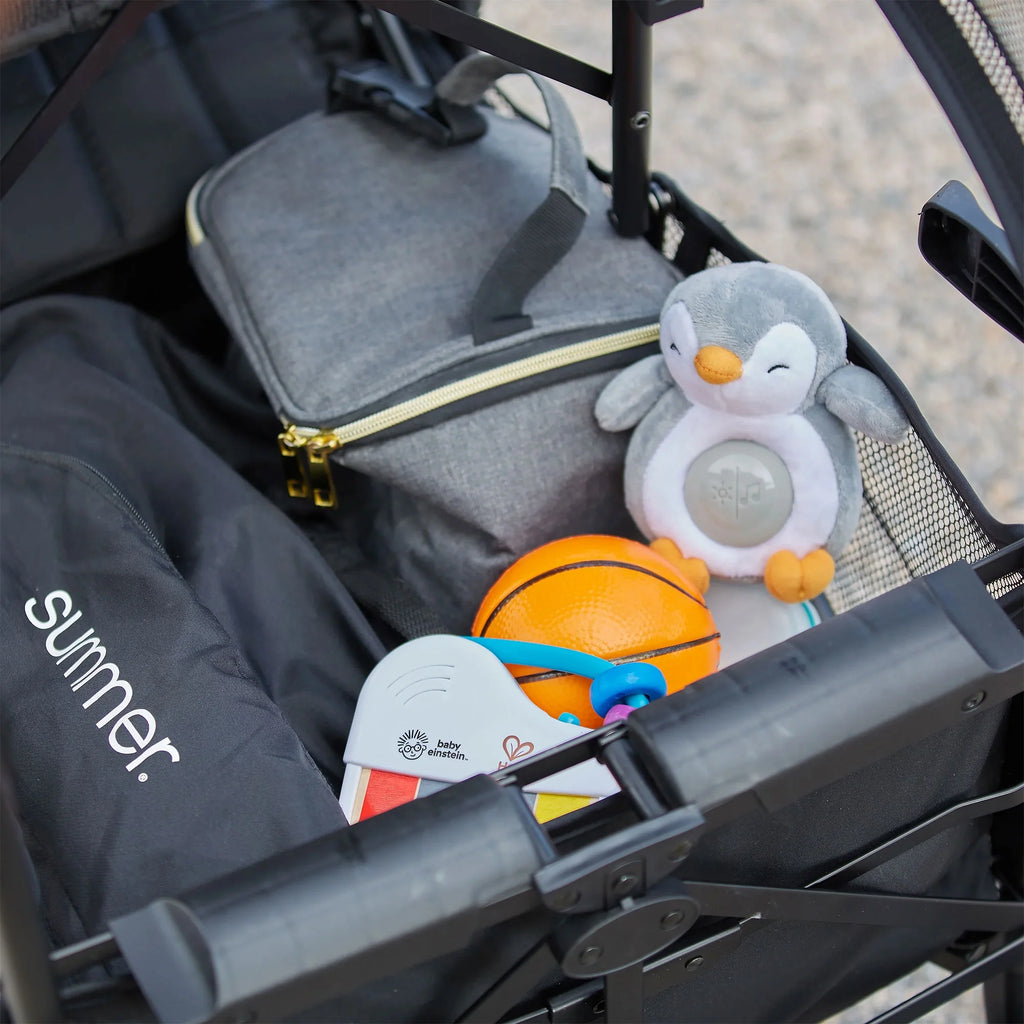 Summer Infant 3Dlite Tandem Double Stroller for Infants & Toddlers, Black