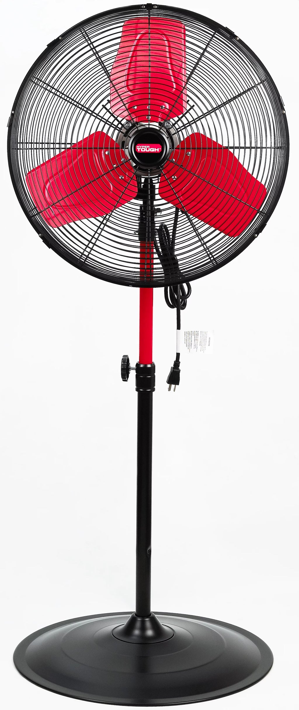 Hyper Tough New 30 inch Commercial & Industrial High Velocity Red and Black Stand Fan