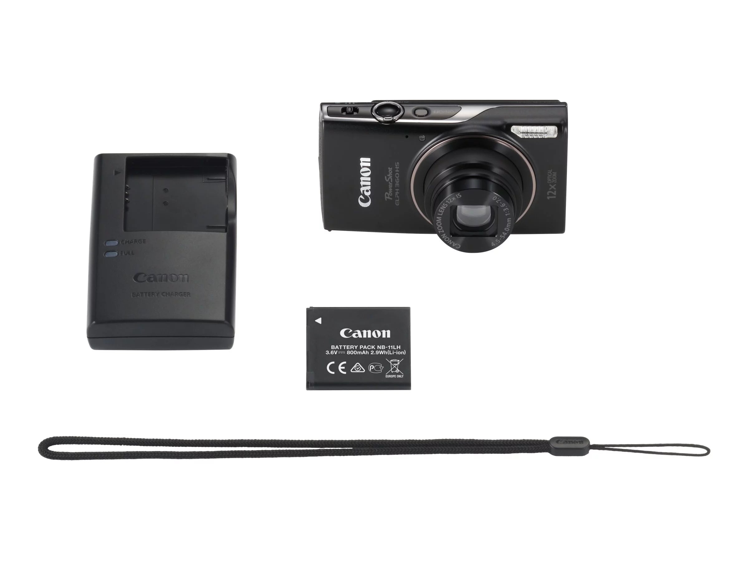 Canon PowerShot ELPH 360 HS Digital Camera (Silver)