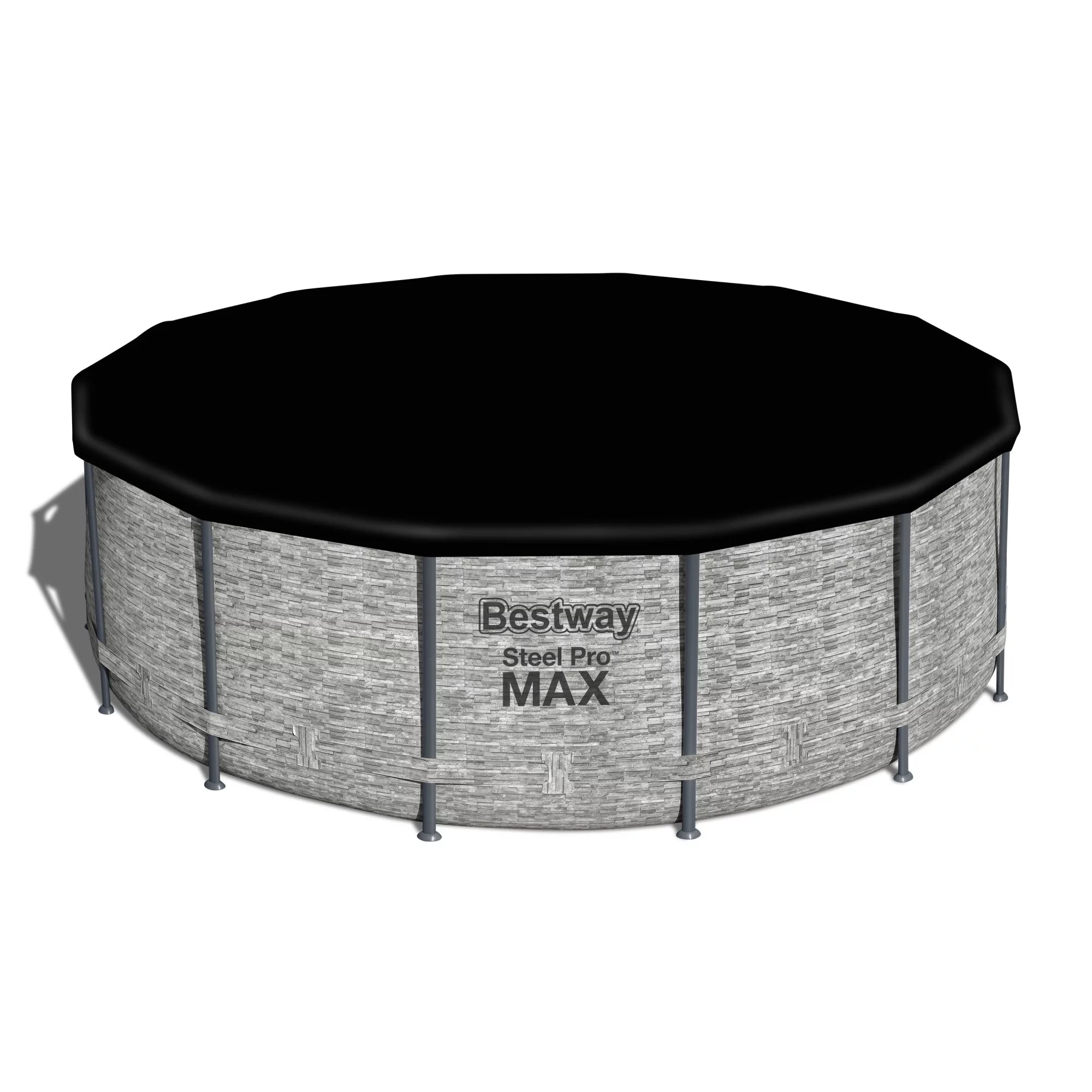 Bestway Steel Pro 15' x 48" Round Above Ground Outdoor Swimming Pool