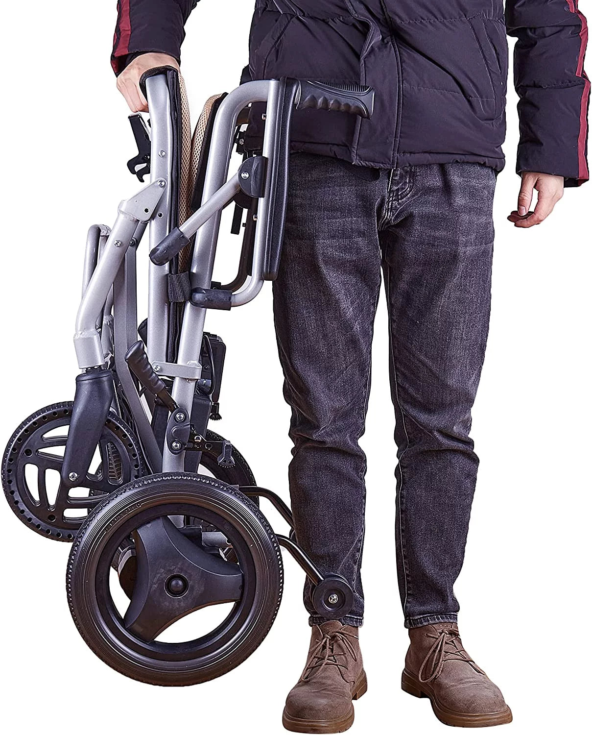 Culver Mobility - KANO - (only 35lbs) Foldable Electric Wheelchair, Travel Size, User-Friendly - Black