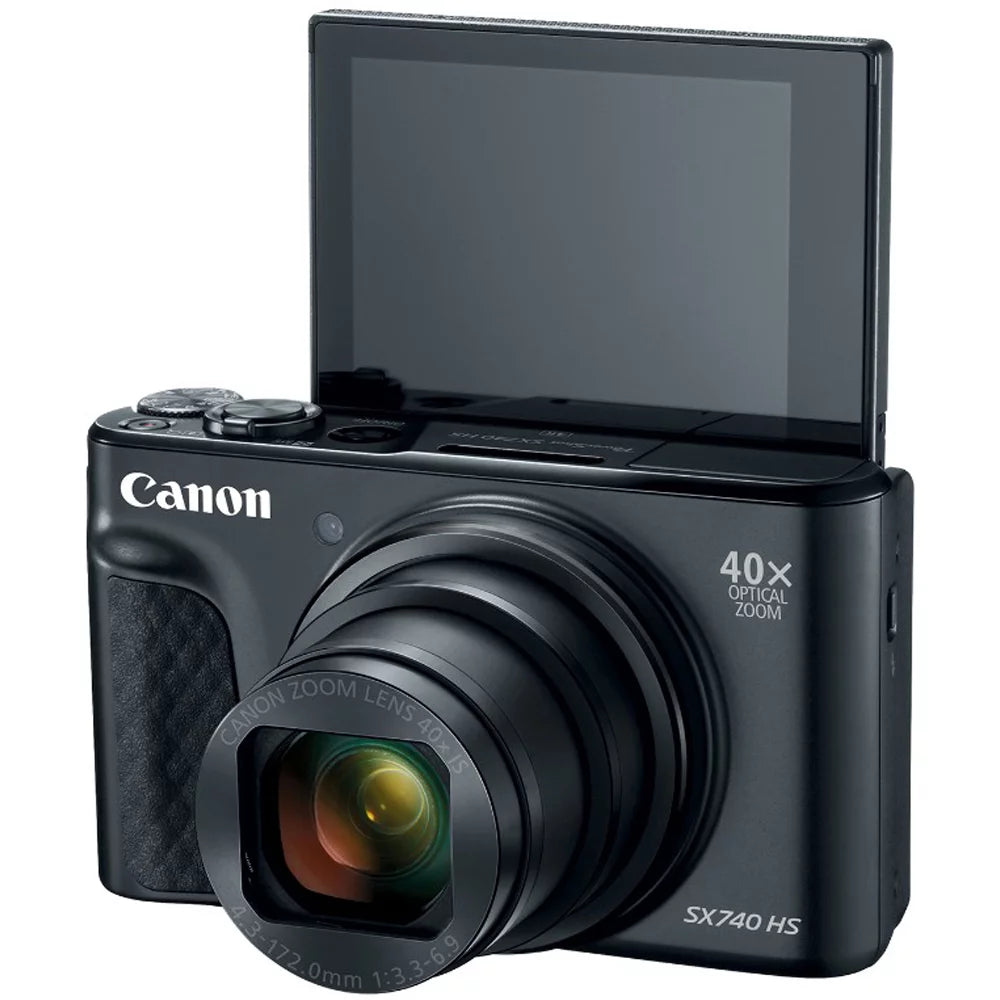 Open Box Canon PowerShot SX740 Point and Shoot Digital Camera with 3.0" LCD, Black (2955C001)