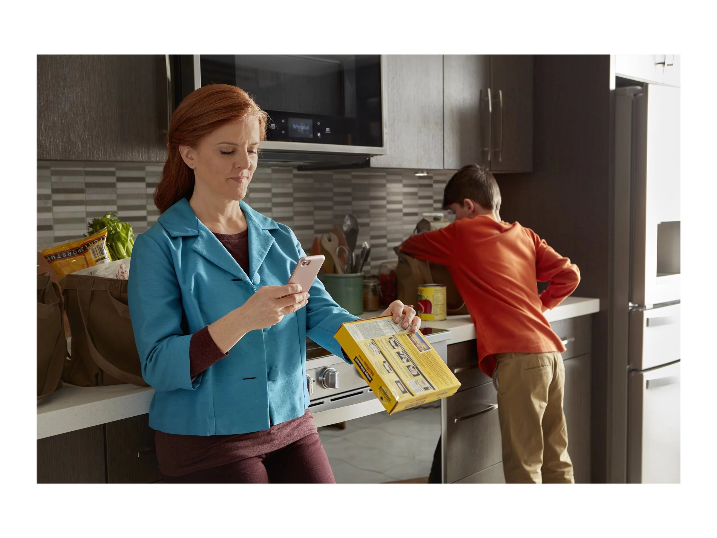 Whirlpool WMHA9019HZ - Microwave oven with convection - over-range - 1.9 cu. ft - 1100 W - stainless steel with built-in exhaust system