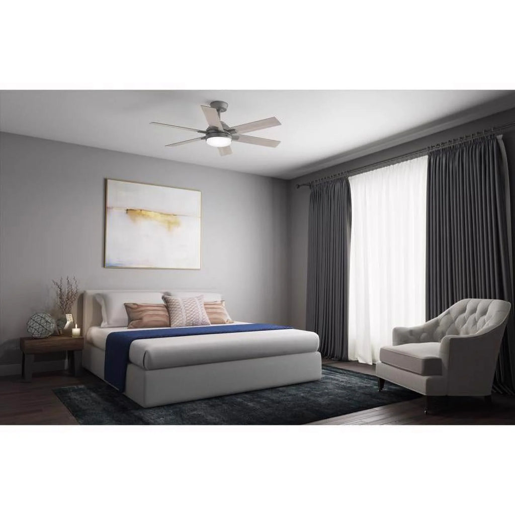 Hunter Georgetown 52 Led Georgetown 52" 6 Blade Indoor Led Ceiling Fan - White