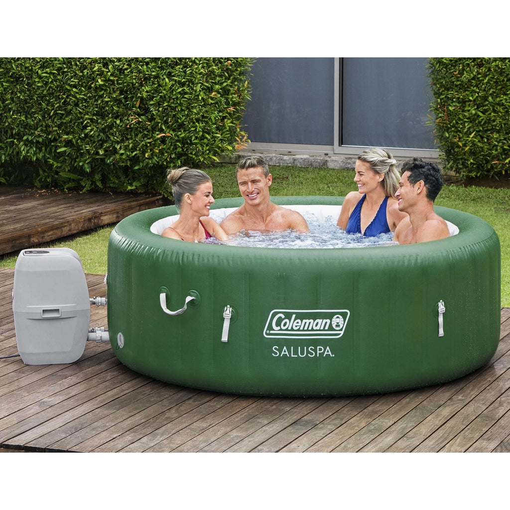 Coleman SaluSpa 6 Person Inflatable Spa + Water Softening Kit