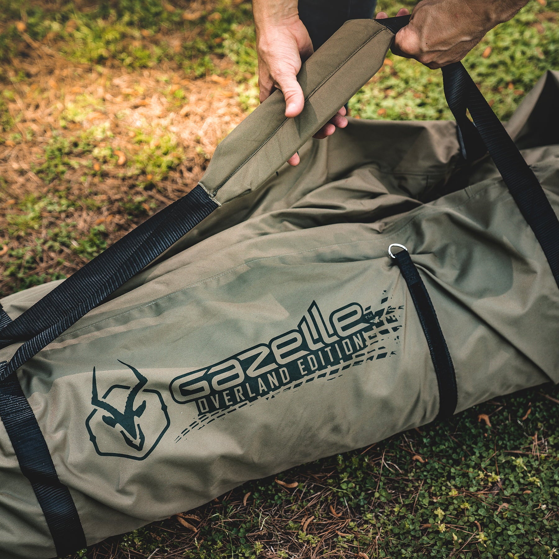 Gazelle Tents™, T4 Plus Hub Camping Tent Overland Edition, 4-8 Person, Alpine Green/Oak Moss-GT451GR