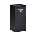 36 Gal. Black Trash Receptacle Lidless