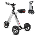 TopMate Folding Mobility Scooter with Reverse Function Electric Tricycle for Adult and Senior, up to 15Mph & 20 Miles 3 Wheel E-Scooter