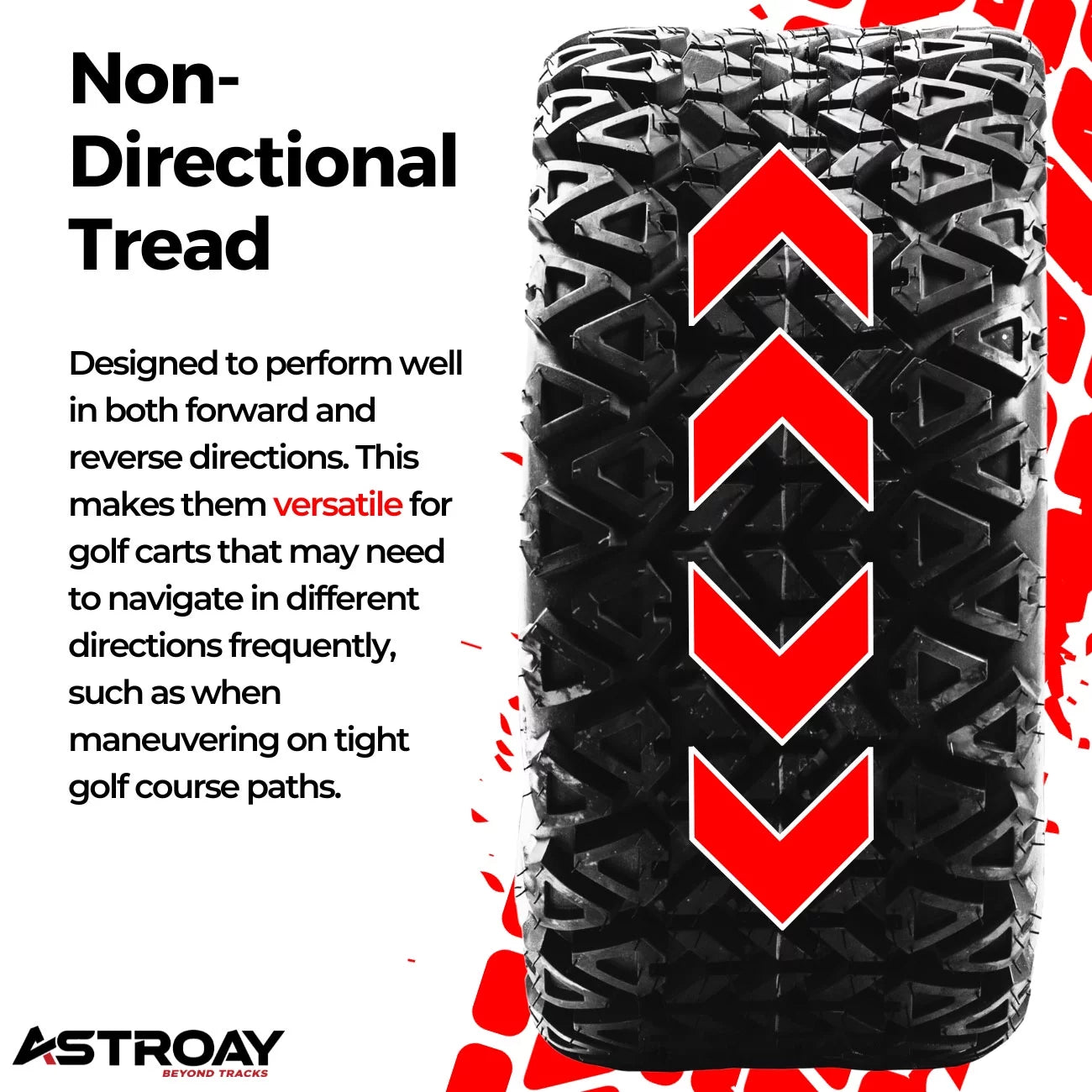 23 x 10.5 - 12 Astroay GF03 Golf Cart Tire