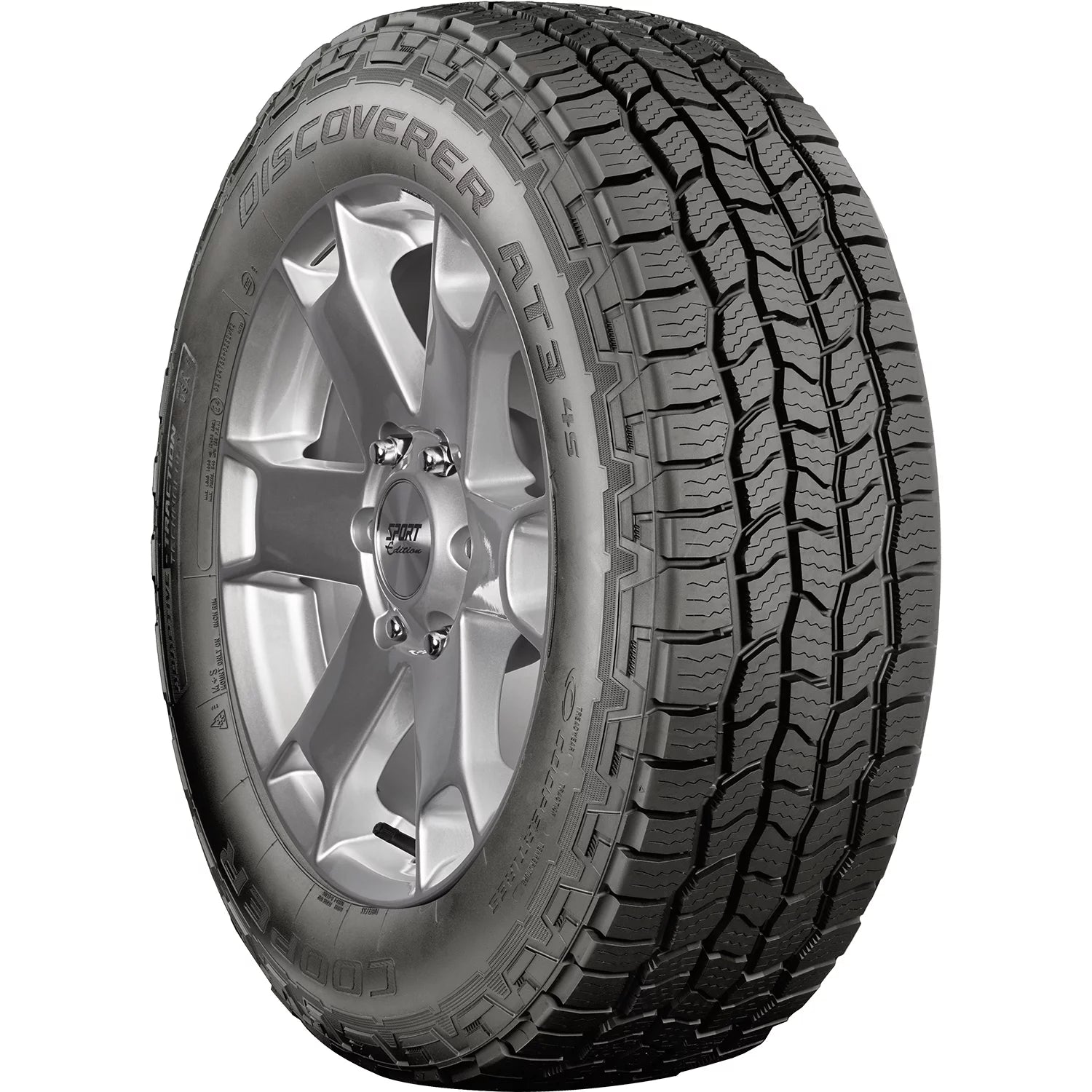 Set of 4 (FOUR) Cooper Discoverer AT3 4S 265/70R18 116T AT A/T All Terrain Tires Fits: 2021-23 Ford F-150 XLT, 2022 Toyota Tundra SR5 TRD Off-Road