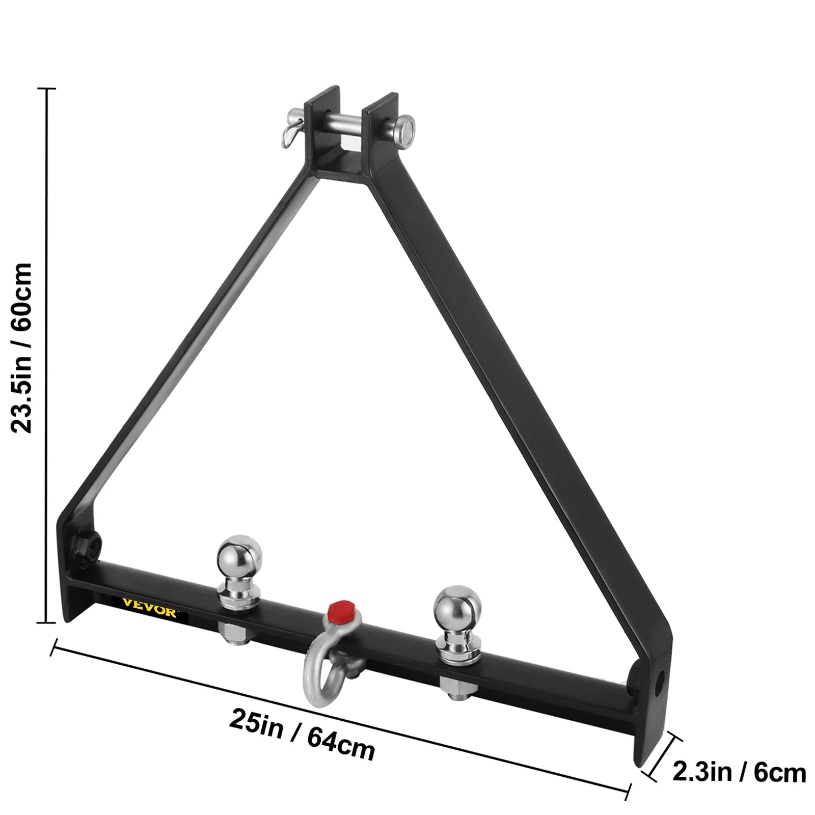 VEVOR 3 Point BX Trailer Hitch, 8000lbs Capacity Compact Tractor Drawbar, 25"Length Fits Category 1 Tractors Trailers