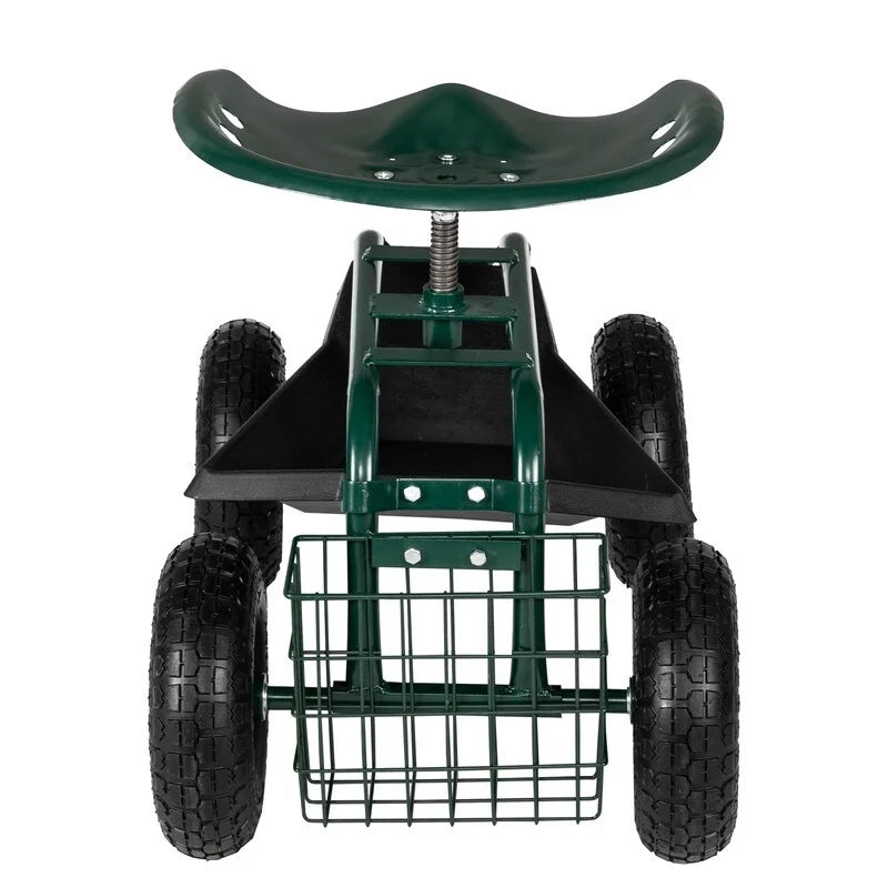 29.5" x 17.7" x 18.5" Garden Seat Car Dark Green