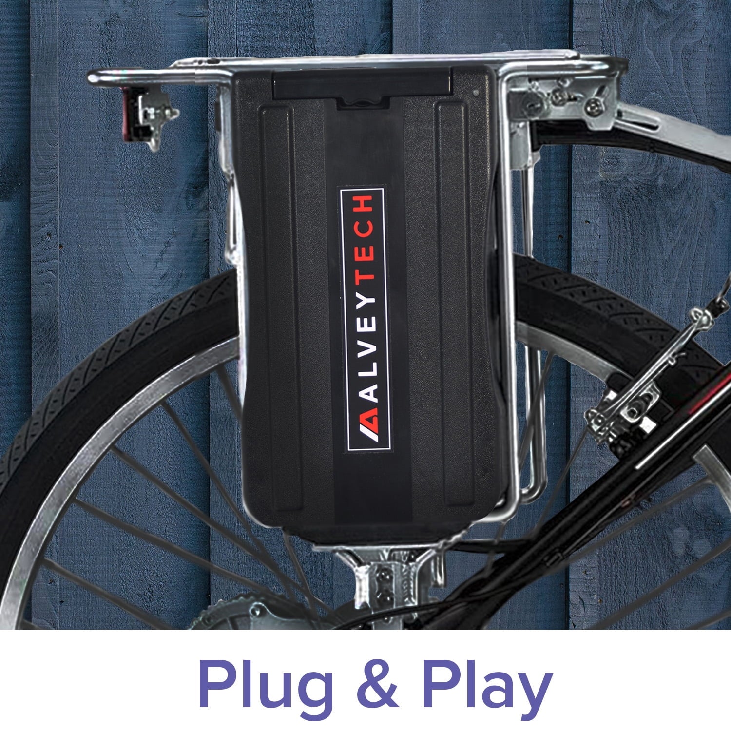 AlveyTech 24 Volt 10 Ah Rack Mount Battery Pack for Currie eZip and IZIP Electric Power Bike eBike