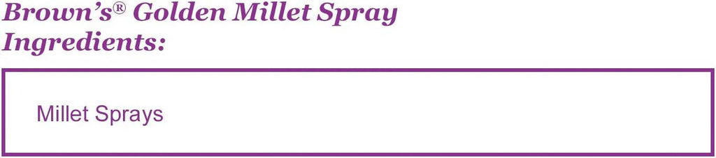 Golden Millet Spray, All-Natural Foraging Treat for Pet and Wild Birds, 5-lb Bag - Sun-Cured, Grown and Harvested in the USA