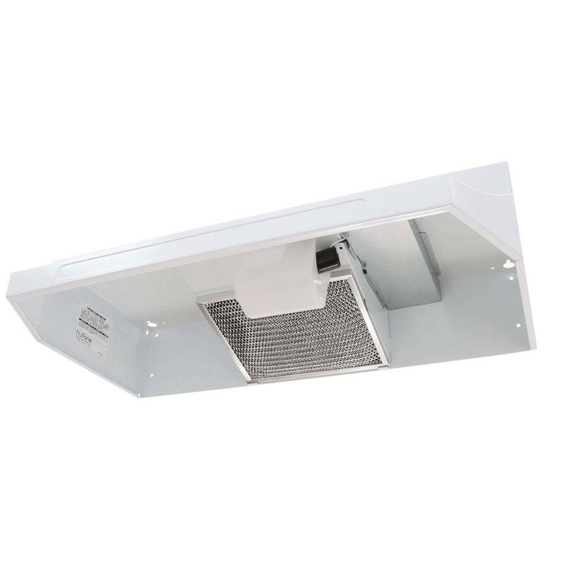 41000 Series 36 in. Ductless Under Cabinet Range Hood with Light in White