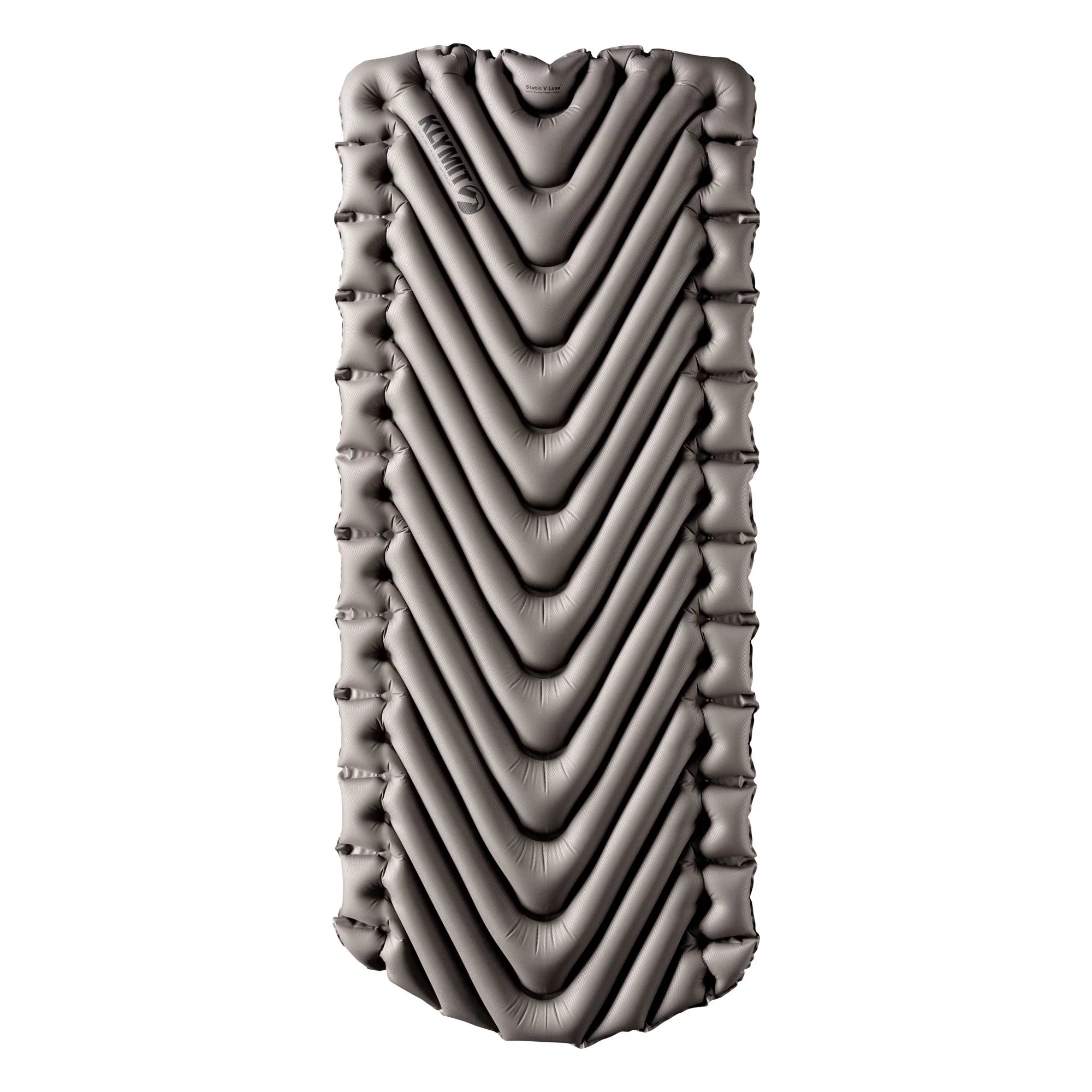 Klymit Static V Luxe Sleeping Pad, 76x30x3in, Stone Gray