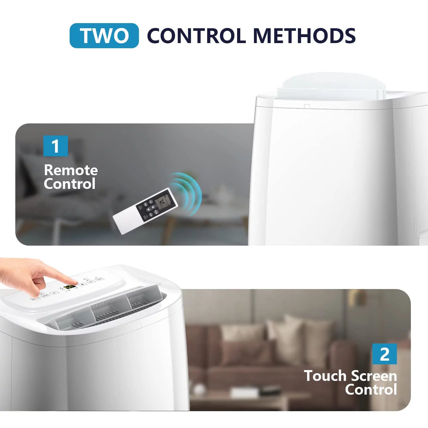 Auseo 5000BTU (8000 BTU ASHRAE) Portable Air Conditioner, 250 sq.ft  3 in 1 AC with 24-Hour Timer, Suitable for Families