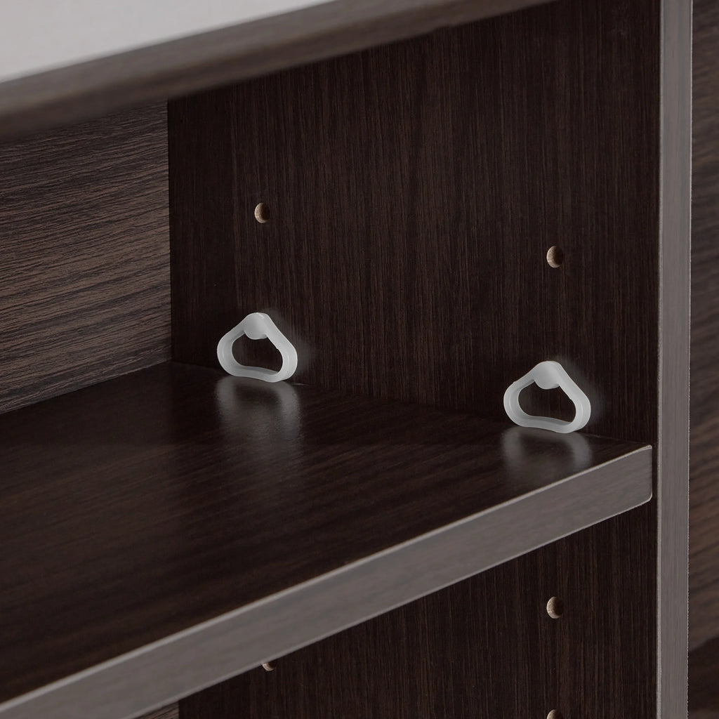 Your Zone Storage Bed with Bookcase Headboard, Twin, Espresso Finish