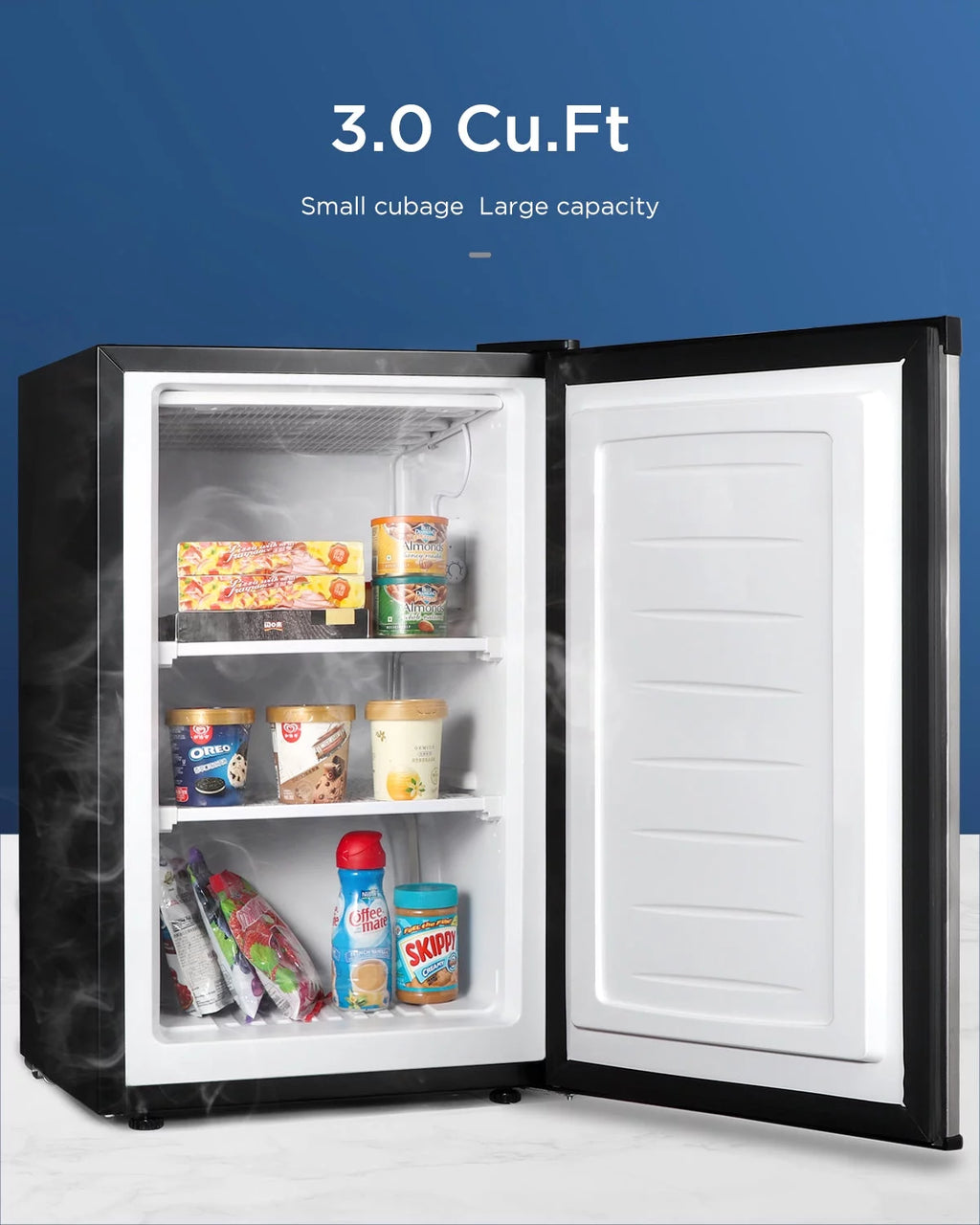 Northair 3.0 Cu ft Upright Freezer Black