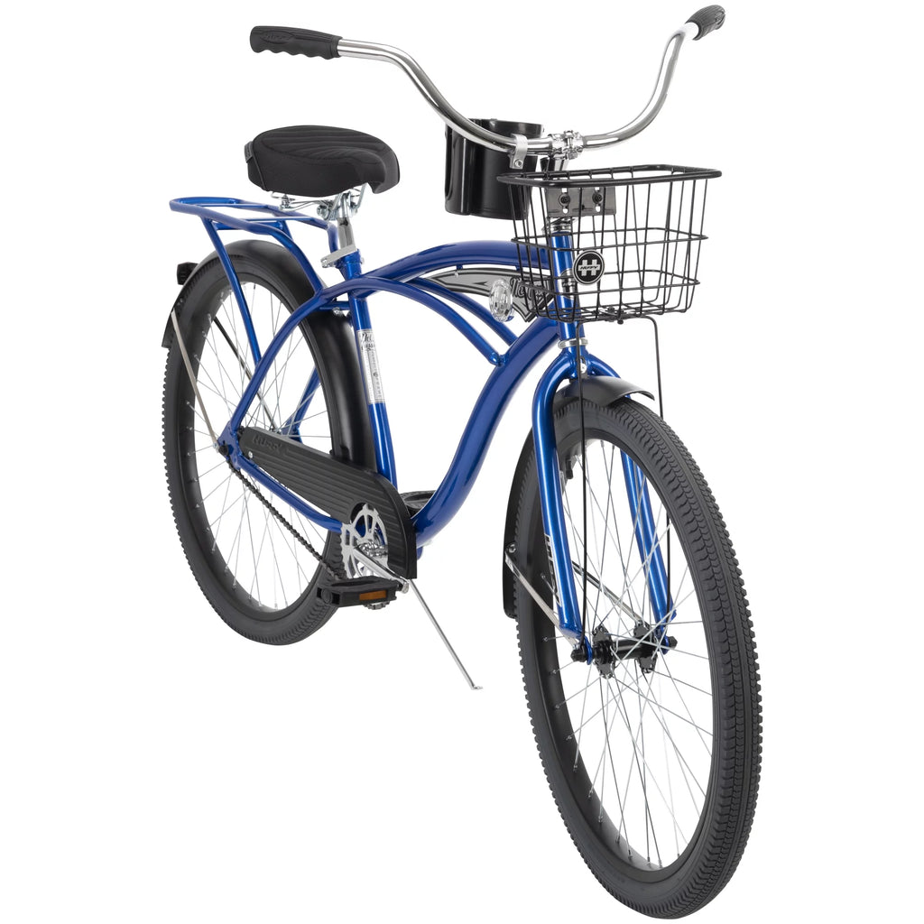 Huffy 26” Nel Lusso Men's Cruiser Bike, Matte Black