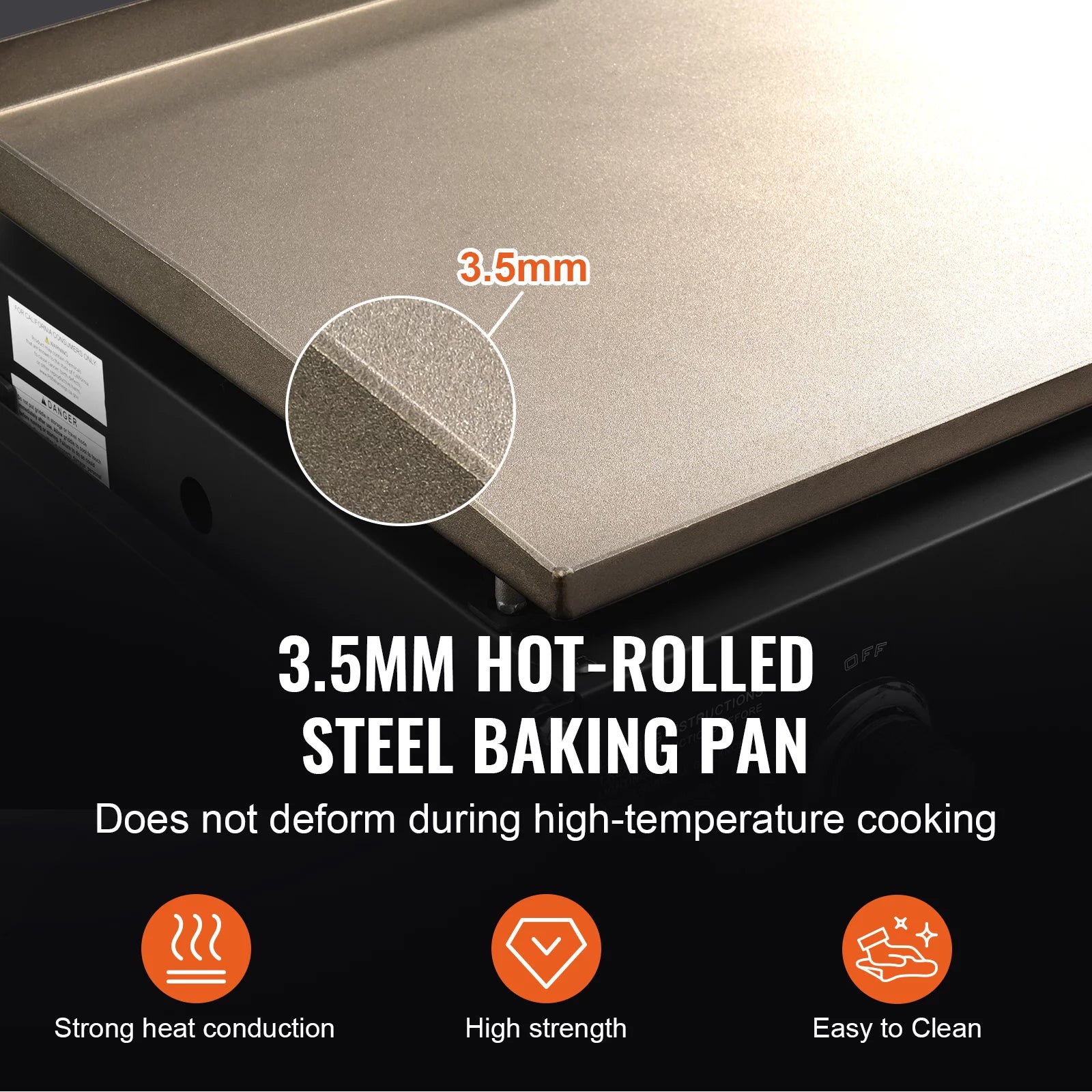 BENTISM 4-Burner 36 Griddle Cooking Station Countertop Commercial Gas Griddle Flat Top Grill Hot Plate Restaurant Cart
