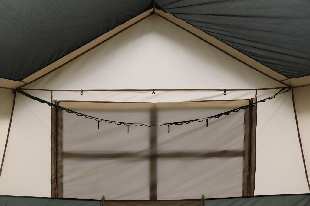 Ozark Trail Hazel Creek 12 Person Cabin Tent, 3 Rooms, Green