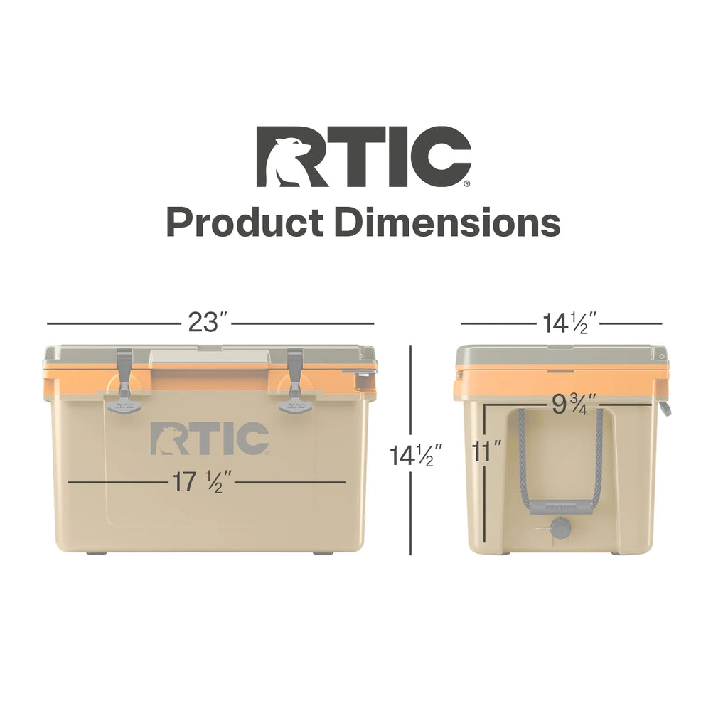 RTIC 32 QT Ultra-Light Hard-Sided Ice Chest Cooler, Trailblazer, Fits 48 Cans