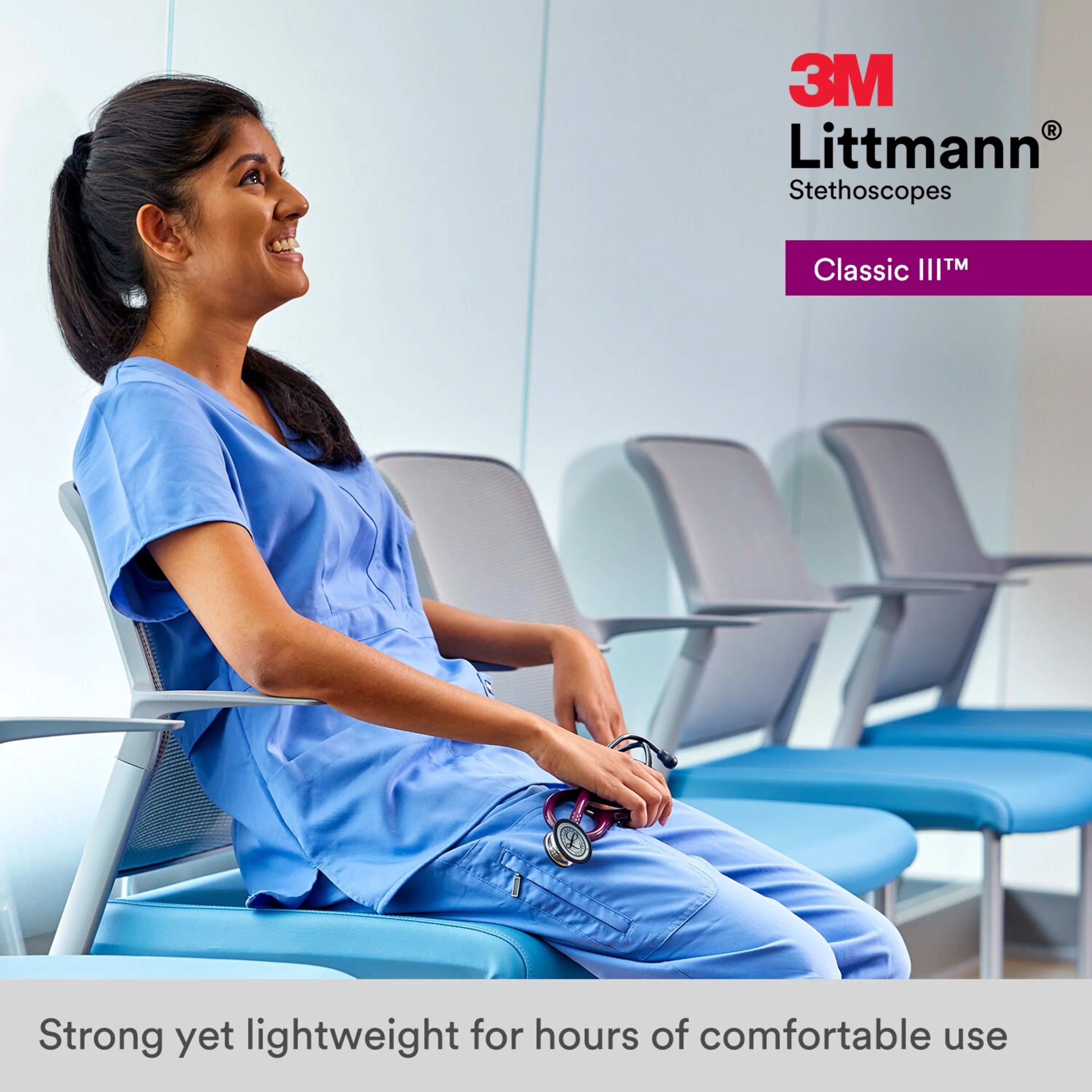 3M Littmann Classic III 27" Monitoring Stethoscope, Copper-Finish Chestpiece, Chocolate Tube, 5809