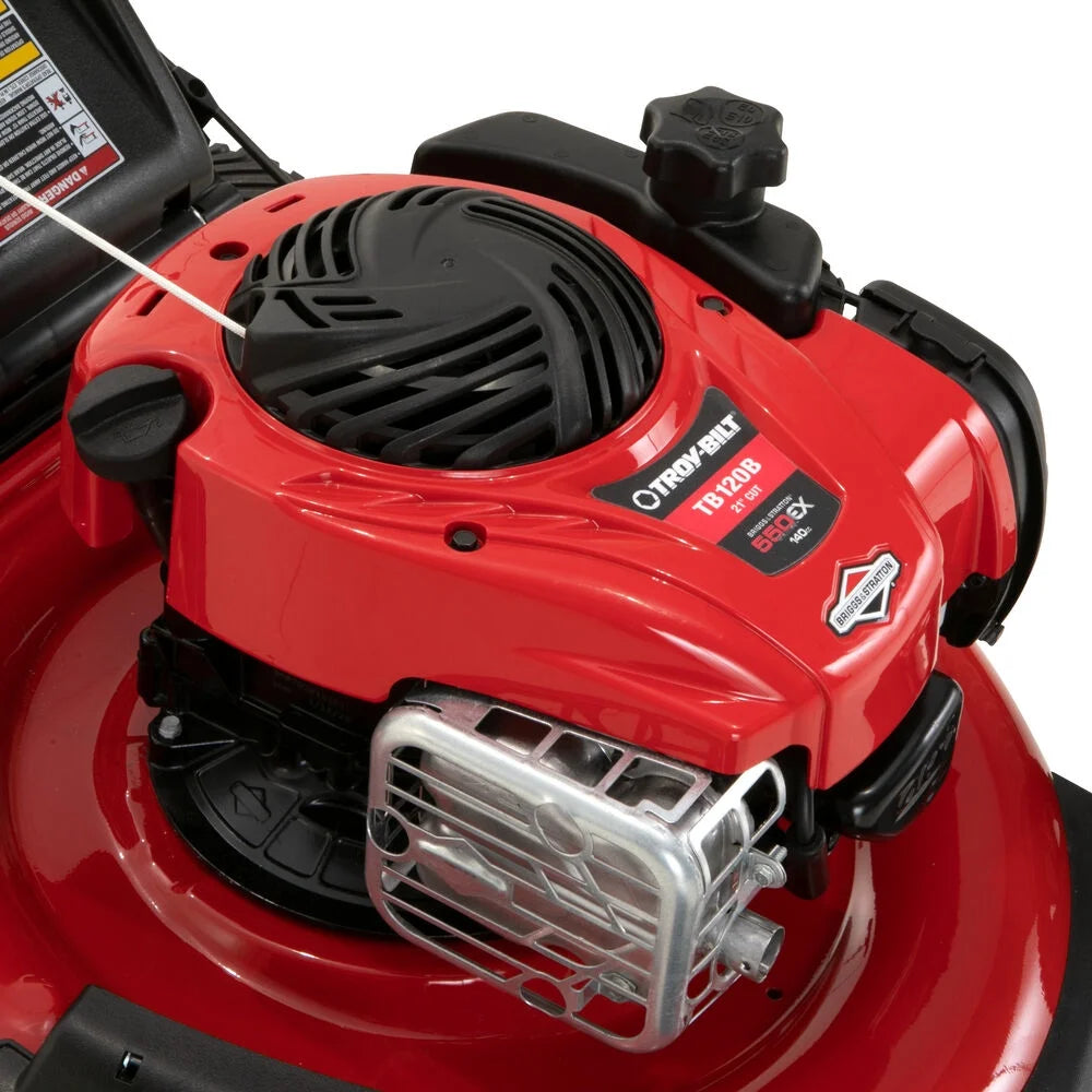 Troy-Bilt TB120B Walk Behind Push Mower 21 in. with 3-in-1 Cutting Triaction Cutting System
