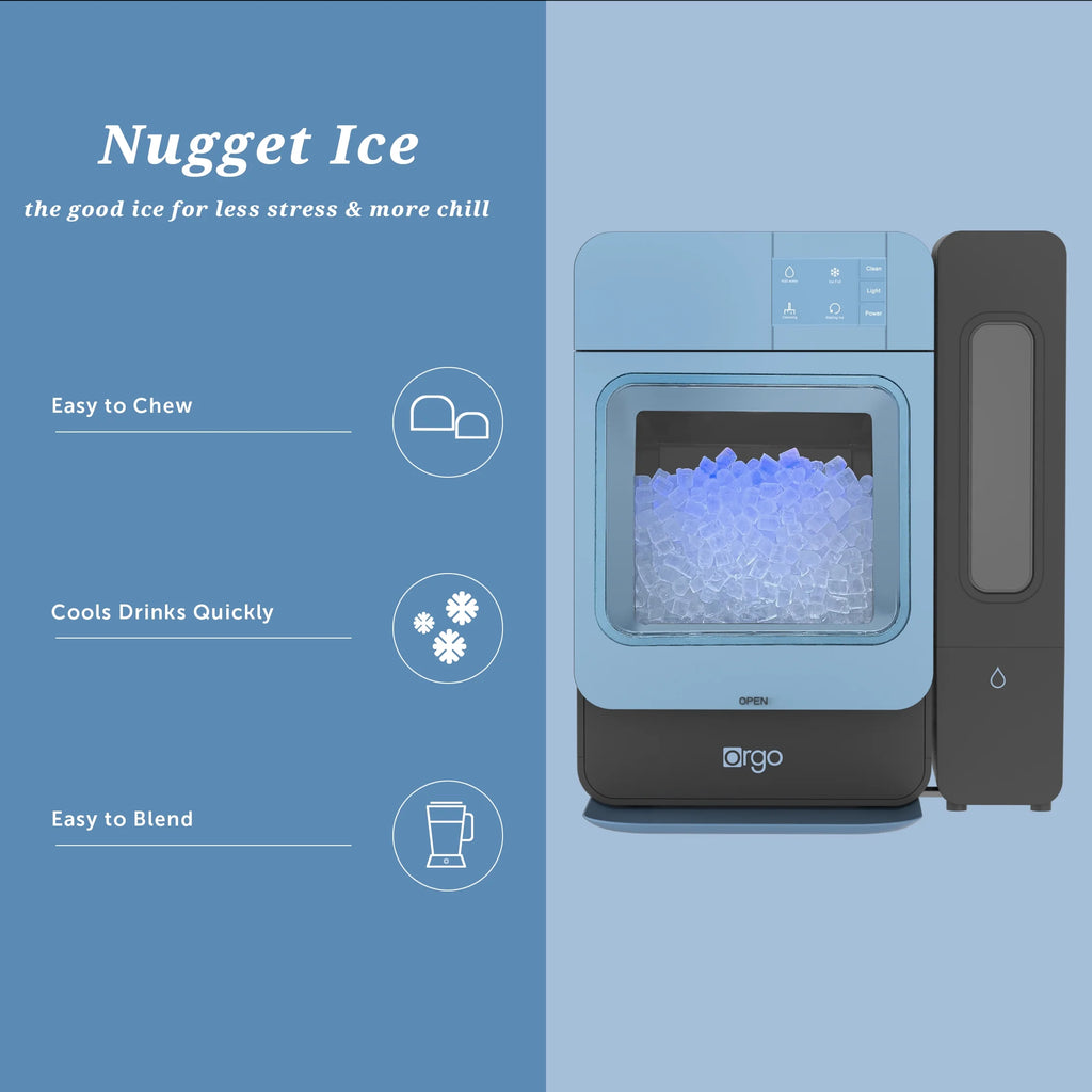 Orgo Products Sonic Countertop Ice Maker, Nugget Ice Type, Sage