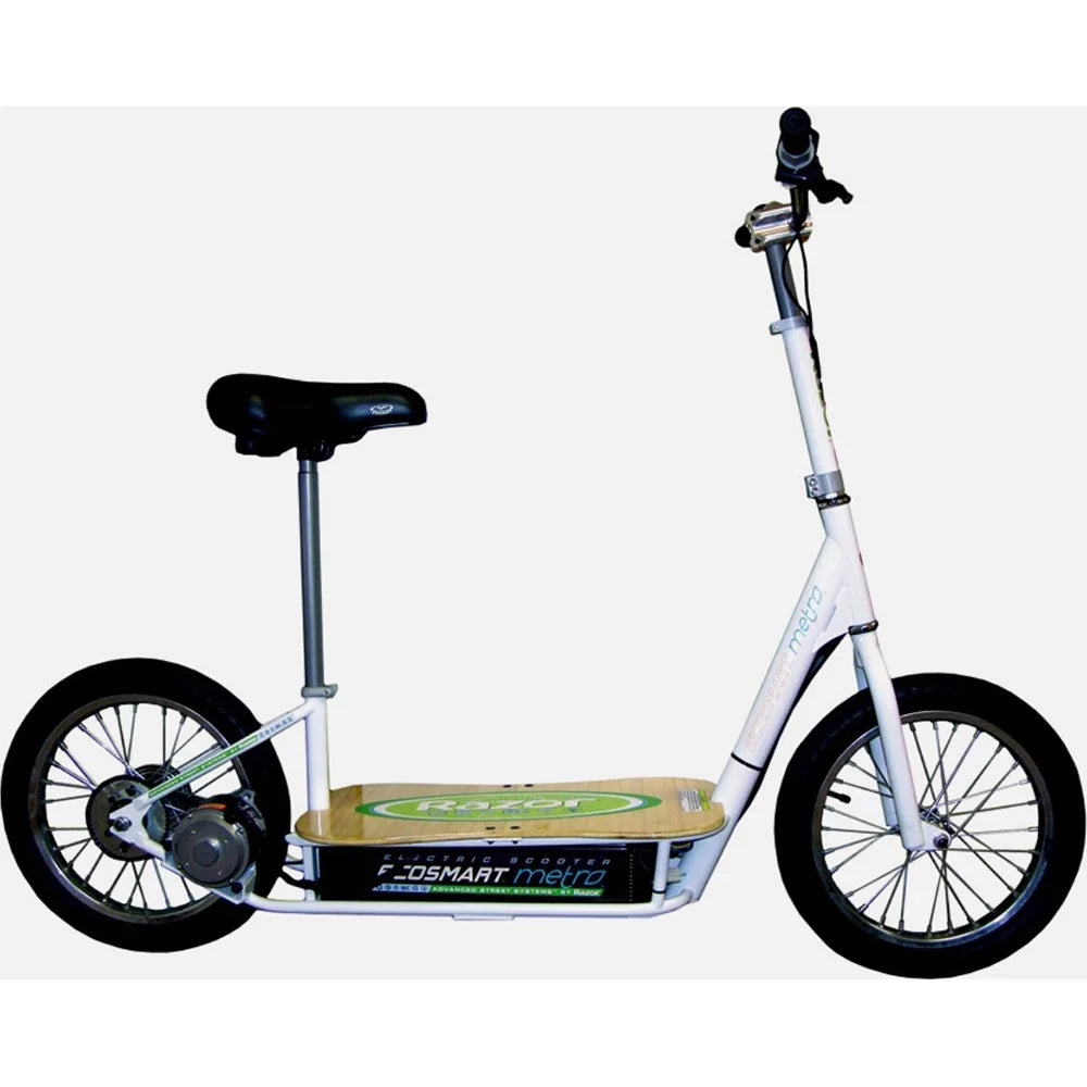 Razor 13114501 EcoSmart Metro Electric Scooter Bundle with Deco Gear Heavy Duty Combination U-Lock Bike Lock and Veglo Commuter X4 Wearable Rear Light System