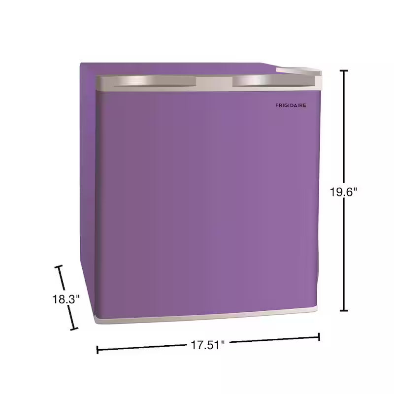 1.6 cu. ft. Mini Fridge in Purple with Freezer