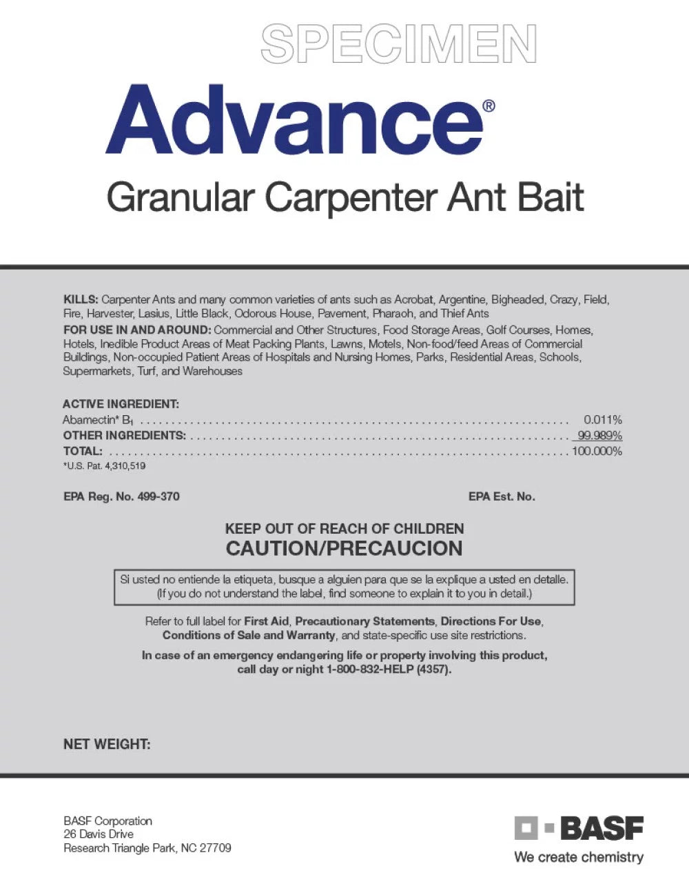 BASF Advance Granular Carpenter Ant Bait 2 lb
